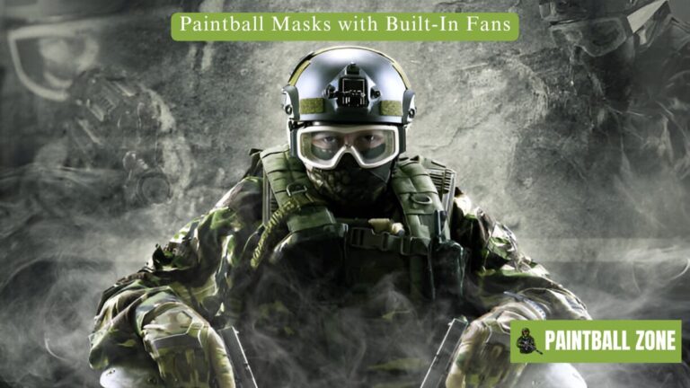 paintball mask with fan built in