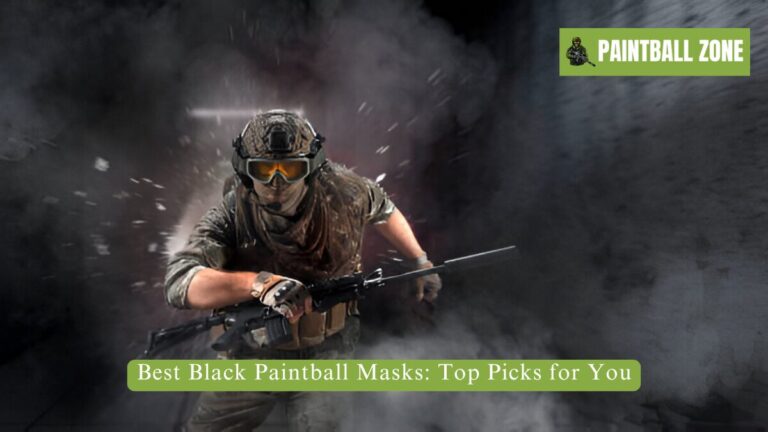 black paintball mask